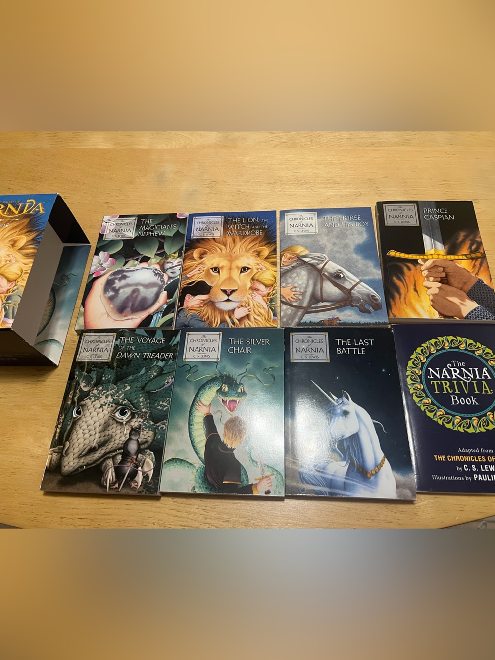 The Chronicles of Narnia Complete 8-Book Paperback Box Set by C.S. Lewis